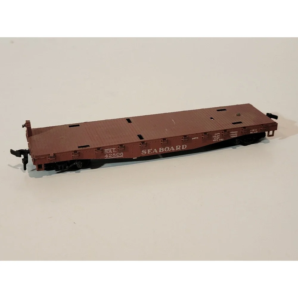 Vintage Ho‎ Scale Seaboard Flat Car #42806 Model Train Car Athearn
